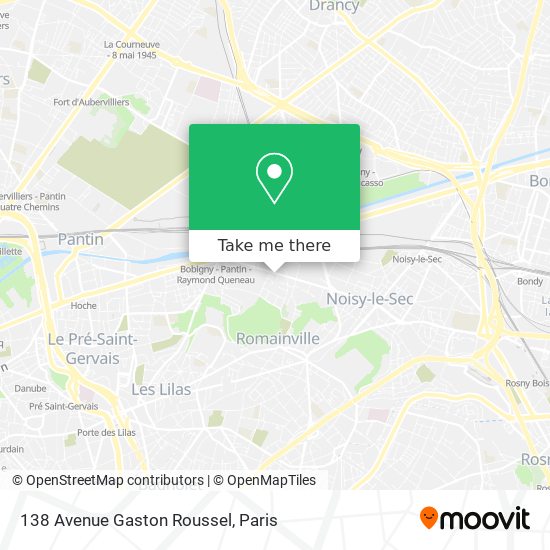 Mapa 138 Avenue Gaston Roussel