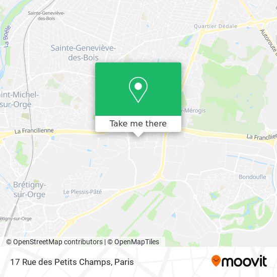 Mapa 17 Rue des Petits Champs