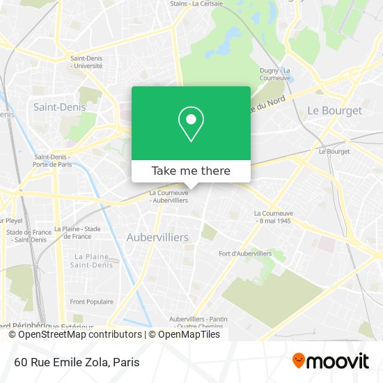 Mapa 60 Rue Emile Zola