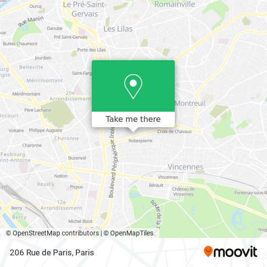 206 Rue de Paris map