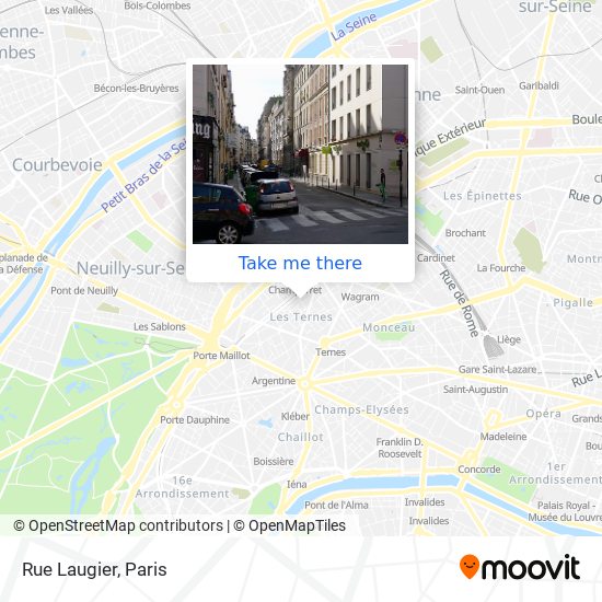 Rue Laugier map