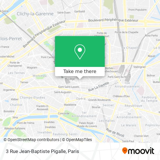 3 Rue Jean-Baptiste Pigalle map