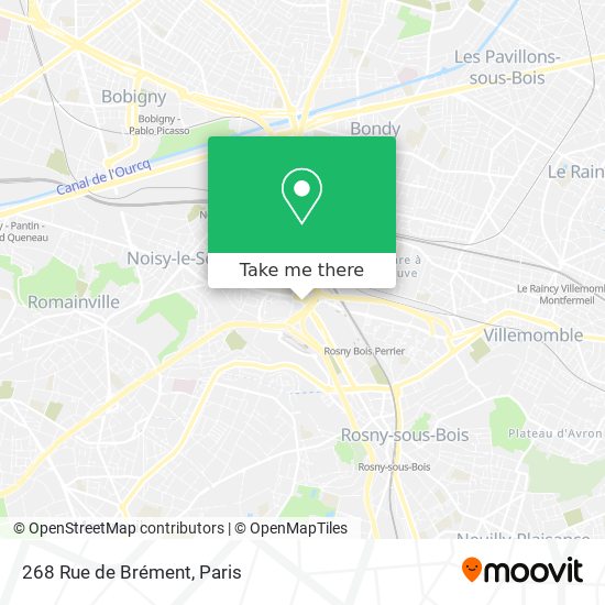 Mapa 268 Rue de Brément
