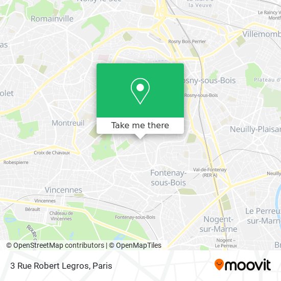 Mapa 3 Rue Robert Legros