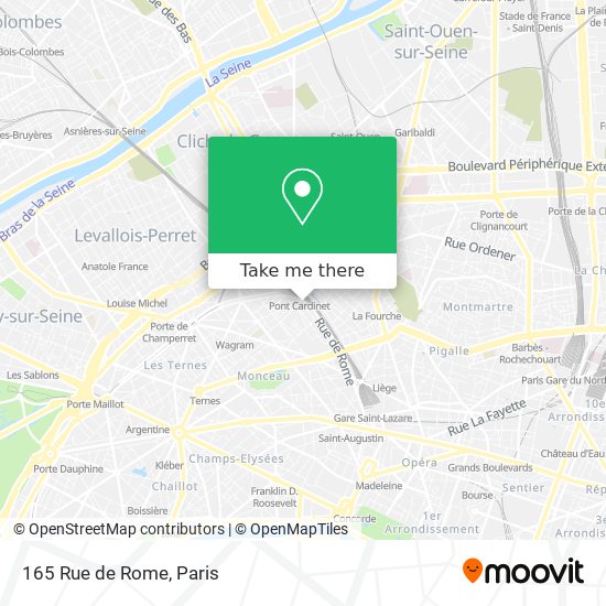 165 Rue de Rome map