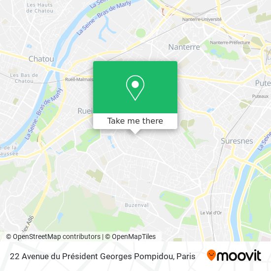22 Avenue du Président Georges Pompidou map