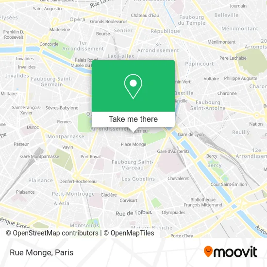 Rue Monge map