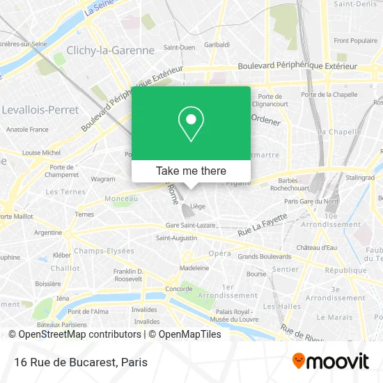 16 Rue de Bucarest map