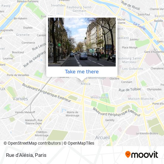 Rue d'Alésia map