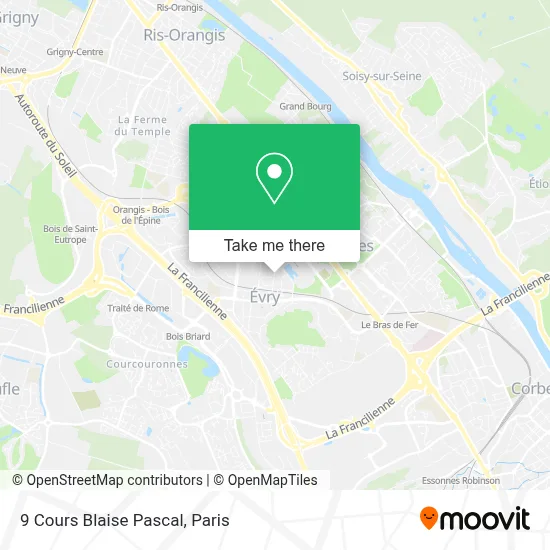 9 Cours Blaise Pascal map