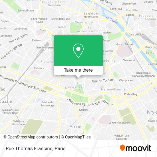 Rue Thomas Francine map