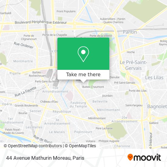 44 Avenue Mathurin Moreau map