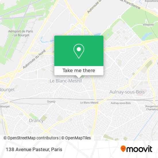 138 Avenue Pasteur map