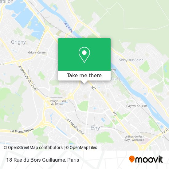 Mapa 18 Rue du Bois Guillaume