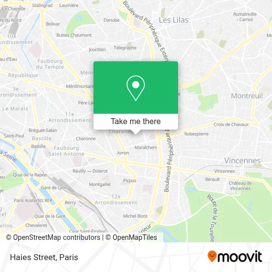 Rue des Haies map
