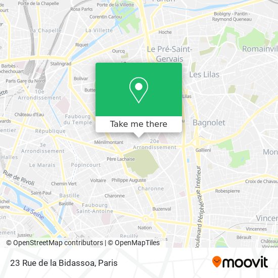 23 Rue de la Bidassoa map