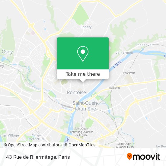 43 Rue de l'Hermitage map