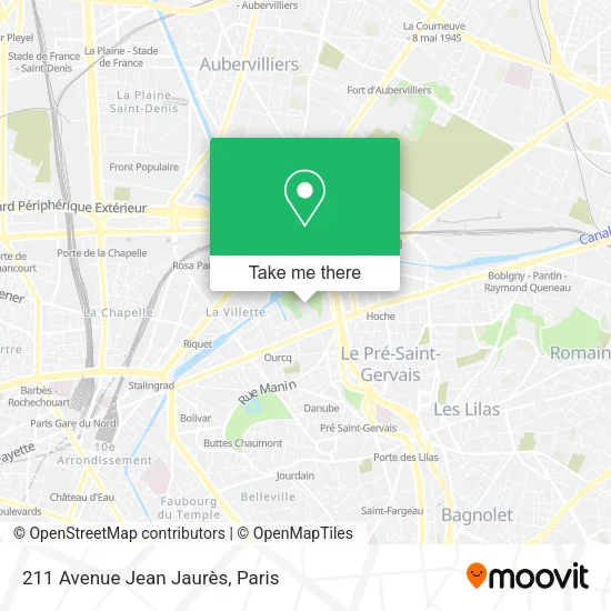211 Avenue Jean Jaurès map