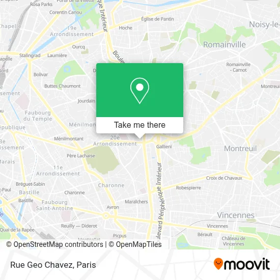 Rue Geo Chavez map