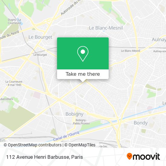 112 Avenue Henri Barbusse map
