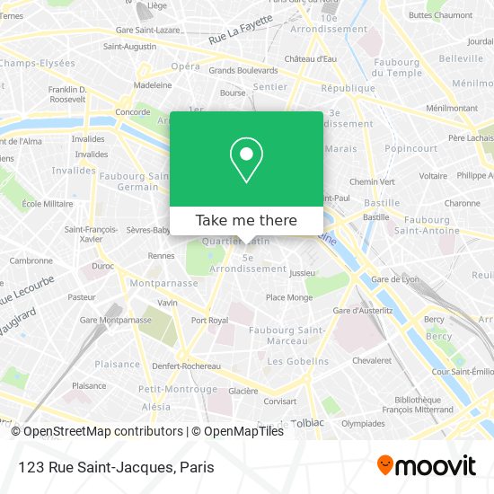 Mapa 123 Rue Saint-Jacques