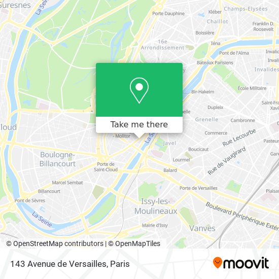 143 Avenue de Versailles map