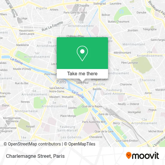 Rue Charlemagne map