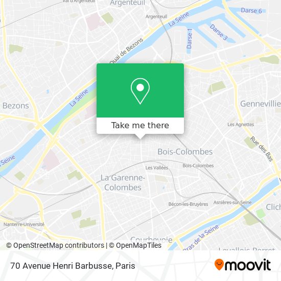 70 Avenue Henri Barbusse map
