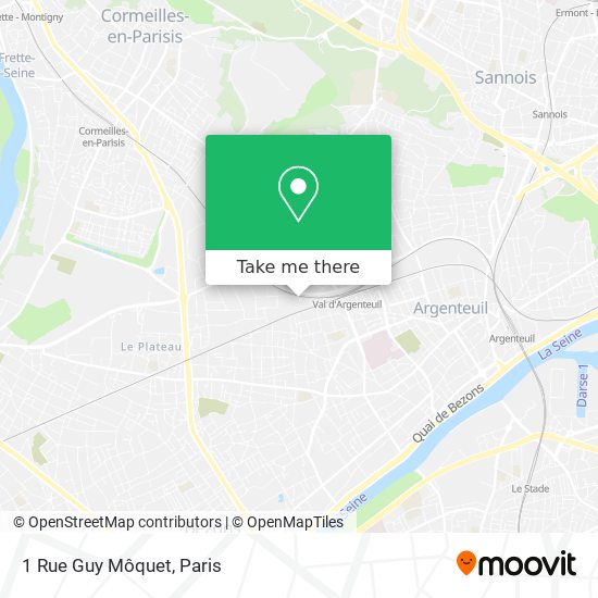 Mapa 1 Rue Guy Môquet