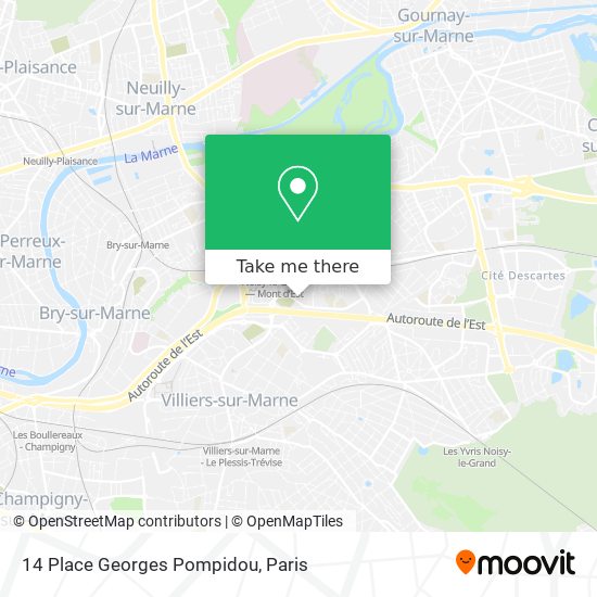 Mapa 14 Place Georges Pompidou