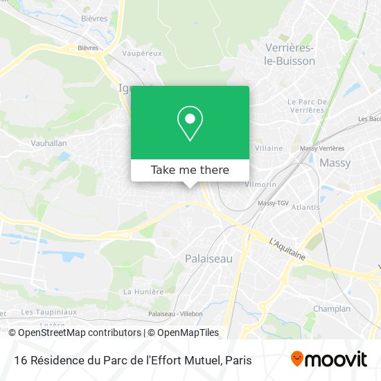 16 Résidence du Parc de l'Effort Mutuel map
