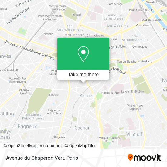 Avenue du Chaperon Vert map