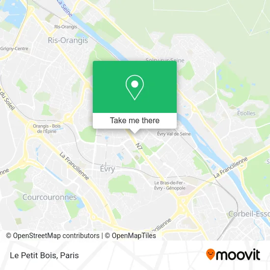 Le Petit Bois map