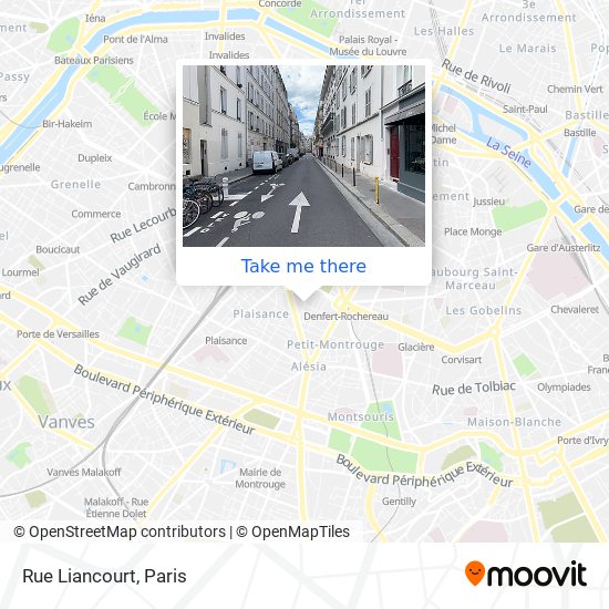 Rue Liancourt map