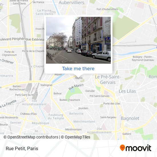 Rue Petit map