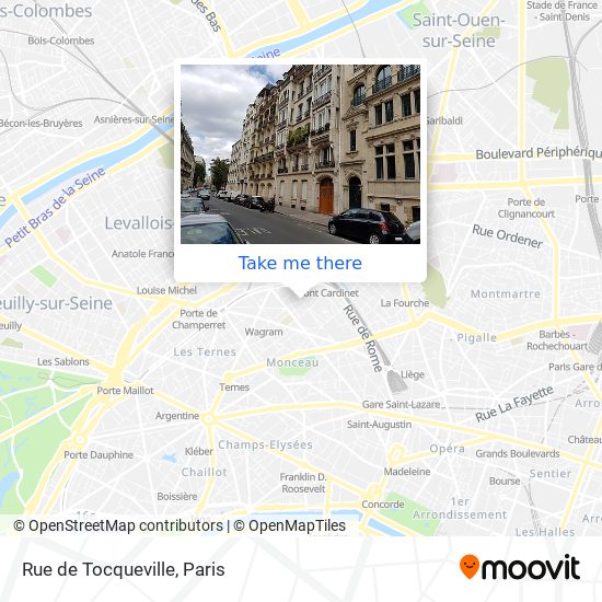 Rue de Tocqueville map