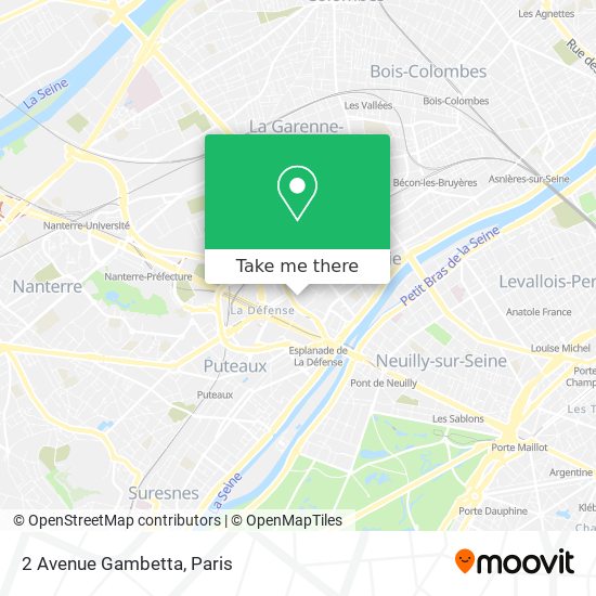 2 Avenue Gambetta map