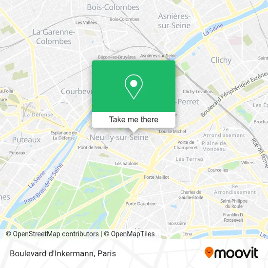 Boulevard d'Inkermann map