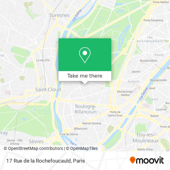 17 Rue de la Rochefoucauld map