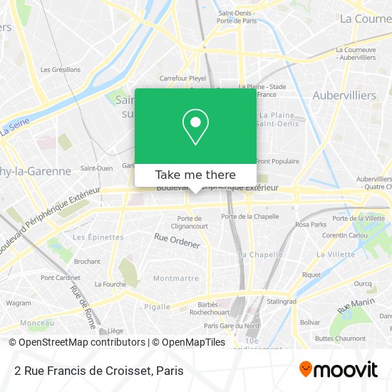Mapa 2 Rue Francis de Croisset