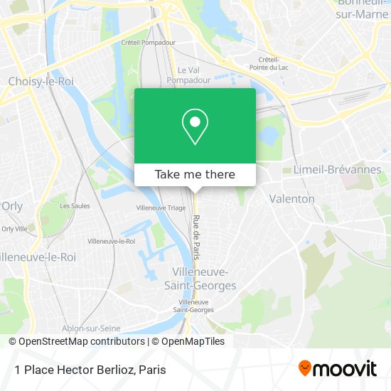 Mapa 1 Place Hector Berlioz