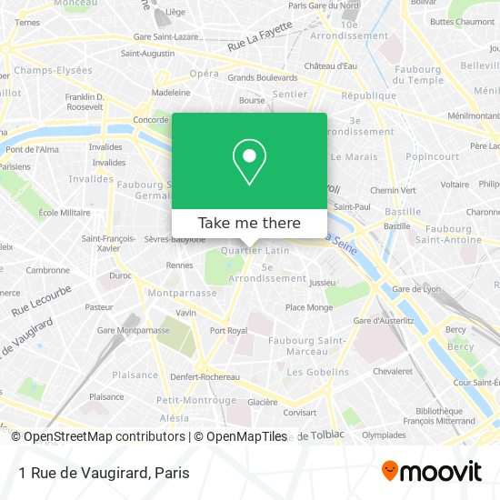 1 Rue de Vaugirard map