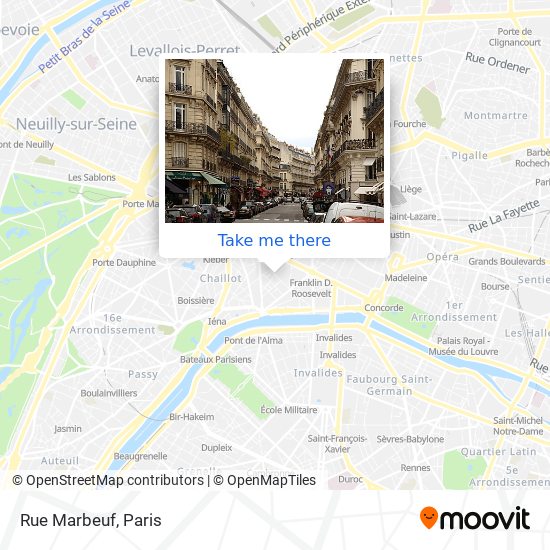 Mapa Rue Marbeuf