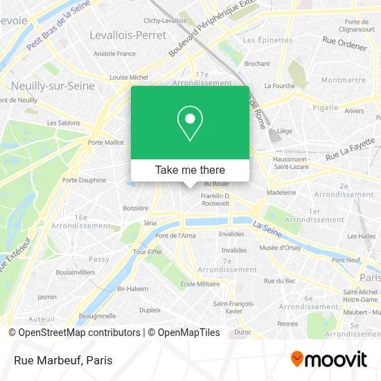 Mapa Rue Marbeuf