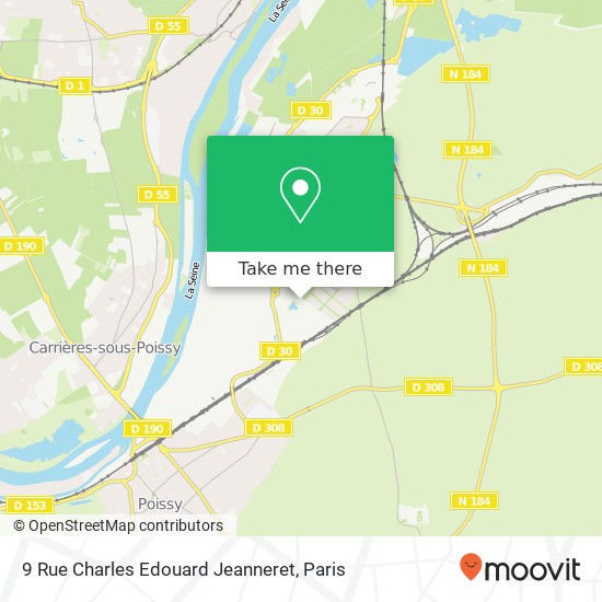 Mapa 9 Rue Charles Edouard Jeanneret