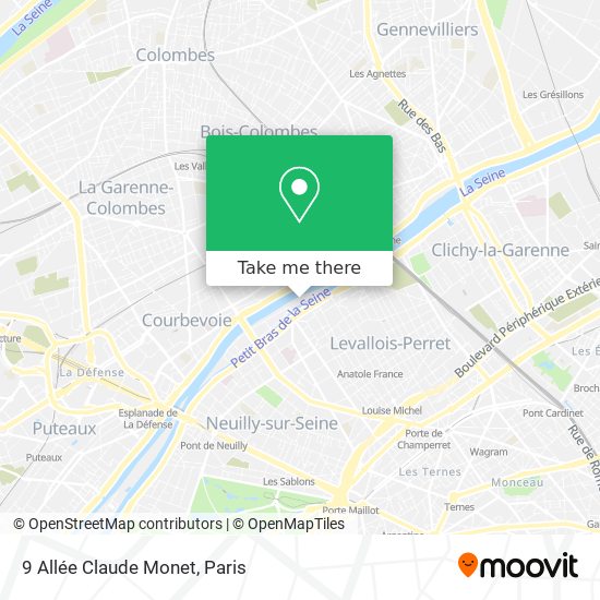 9 Allée Claude Monet map