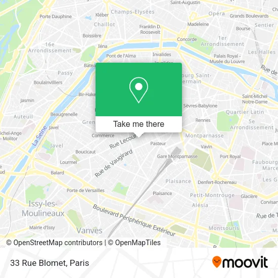 33 Rue Blomet map