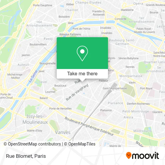 Rue Blomet map
