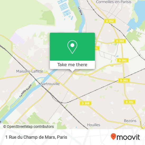 1 Rue du Champ de Mars map