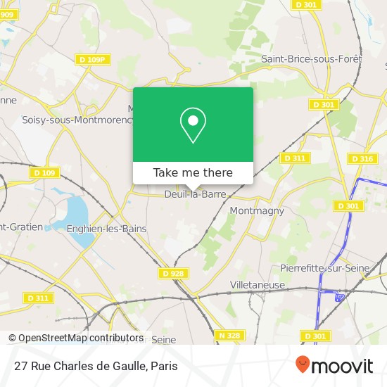 Mapa 27 Rue Charles de Gaulle